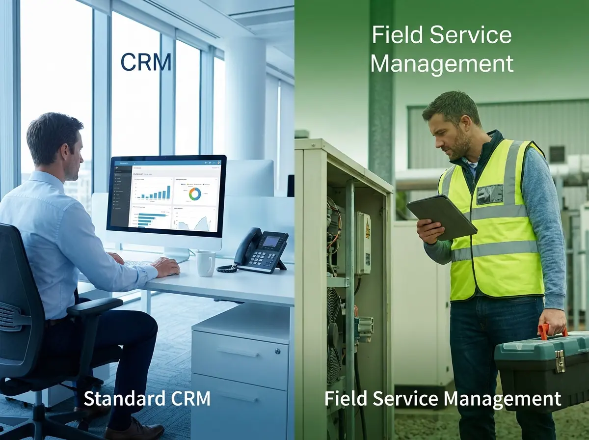 The Difference Between Standard CRM and Field Service Management