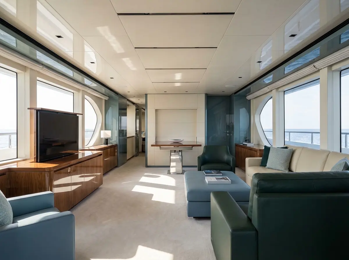 Spatial Innovation: Maximizing Space and Interior Volume in a Luxurious Yacht
