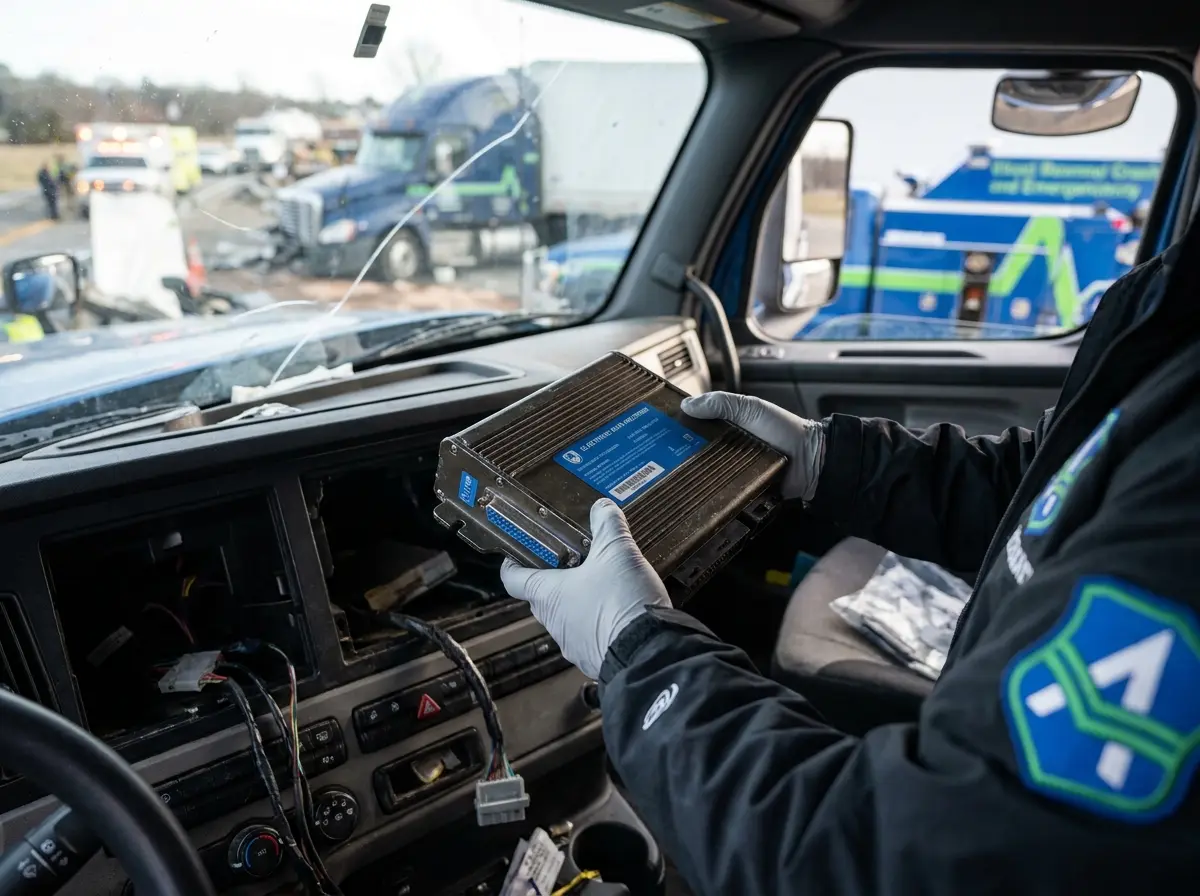 Securing Black Box Evidence After a Semi-Truck and Commercial Vehicle Collision