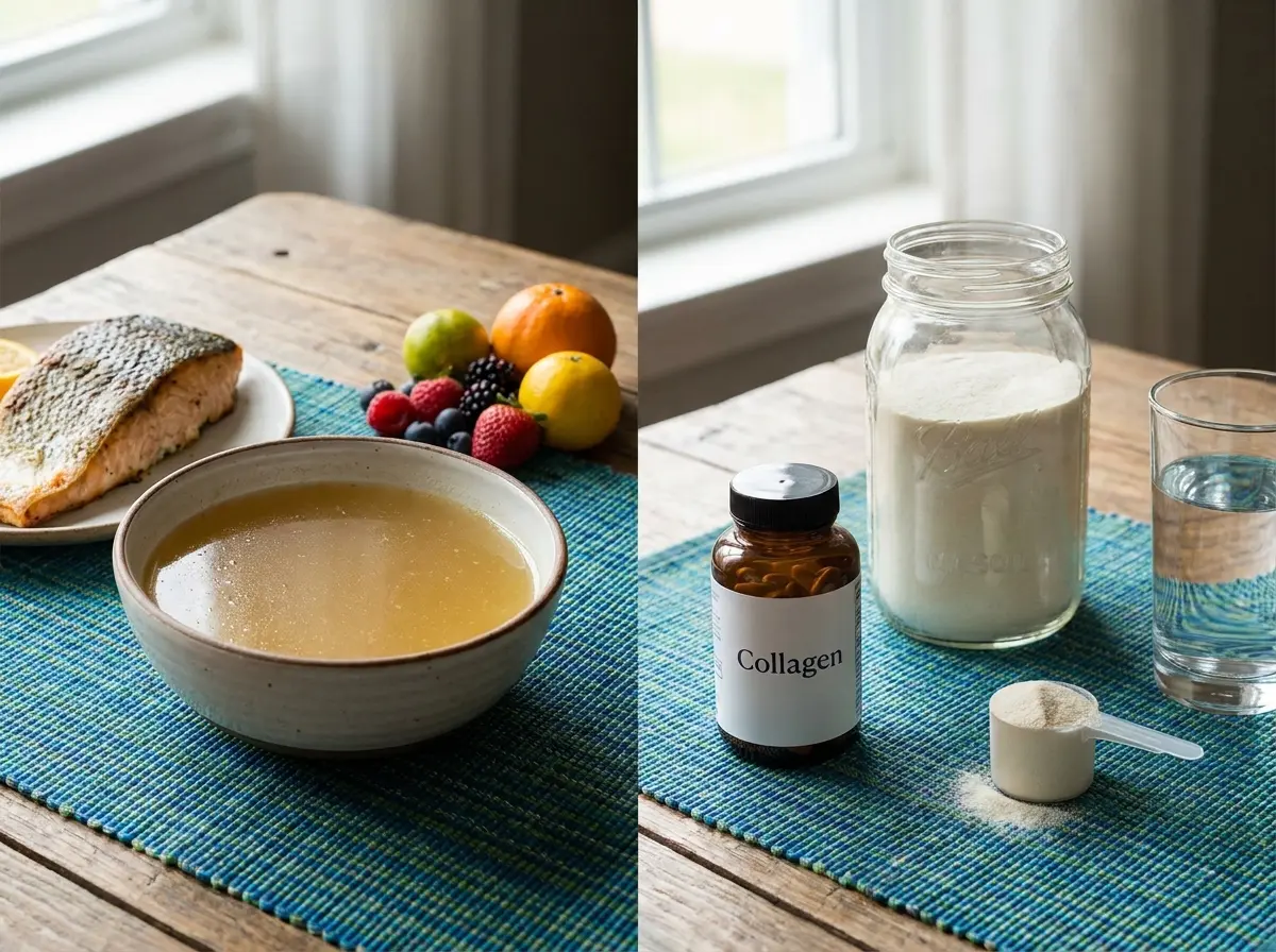 Dietary Sources vs. Collagen Supplement Supplementation