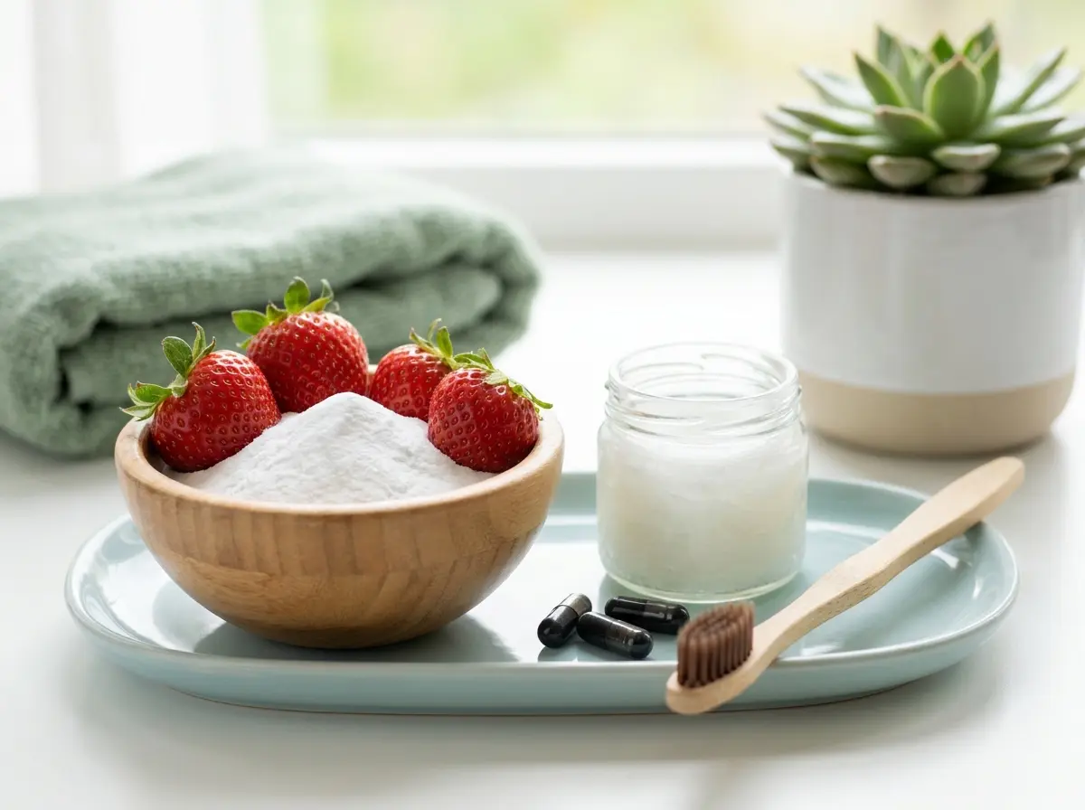 Natural Remedies to Whiten At-Home Teeth Safely