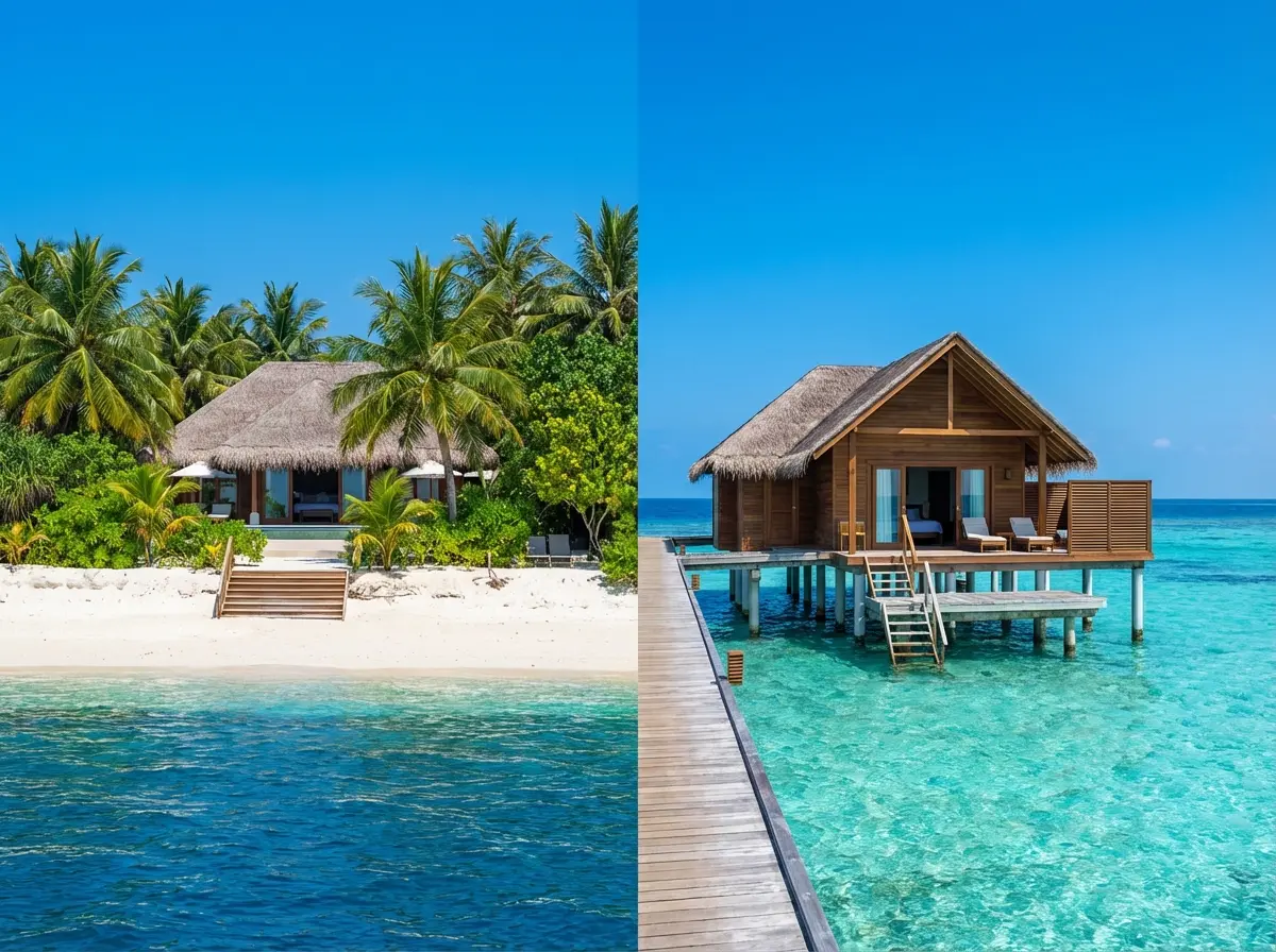 Comparing the Beach Villa to Water Villa Maldives Options