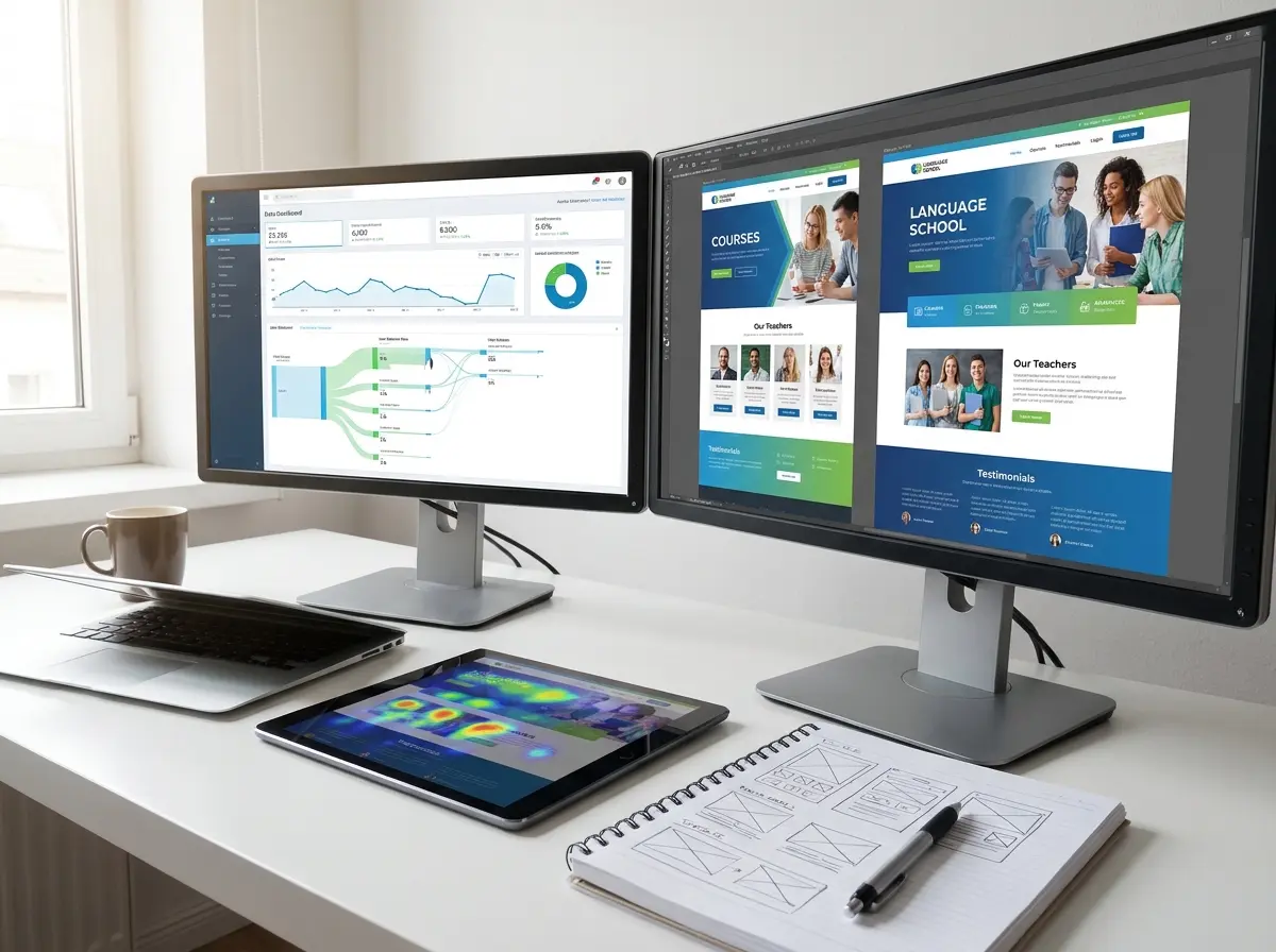 Language School Website Design: Improving School Website Design Through Data