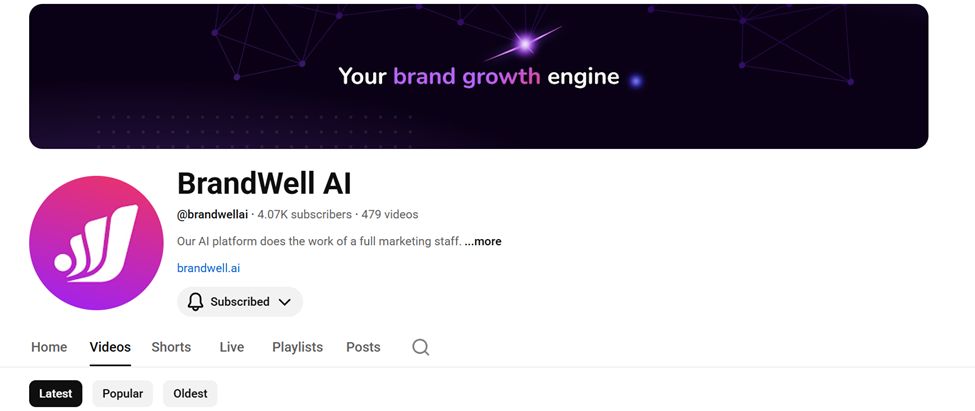 Bradwell AI YouTube Screenshot